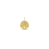Zoë Chicco 14k Gold Sand Dollar with Diamond Charm Pendant with Spring Ring