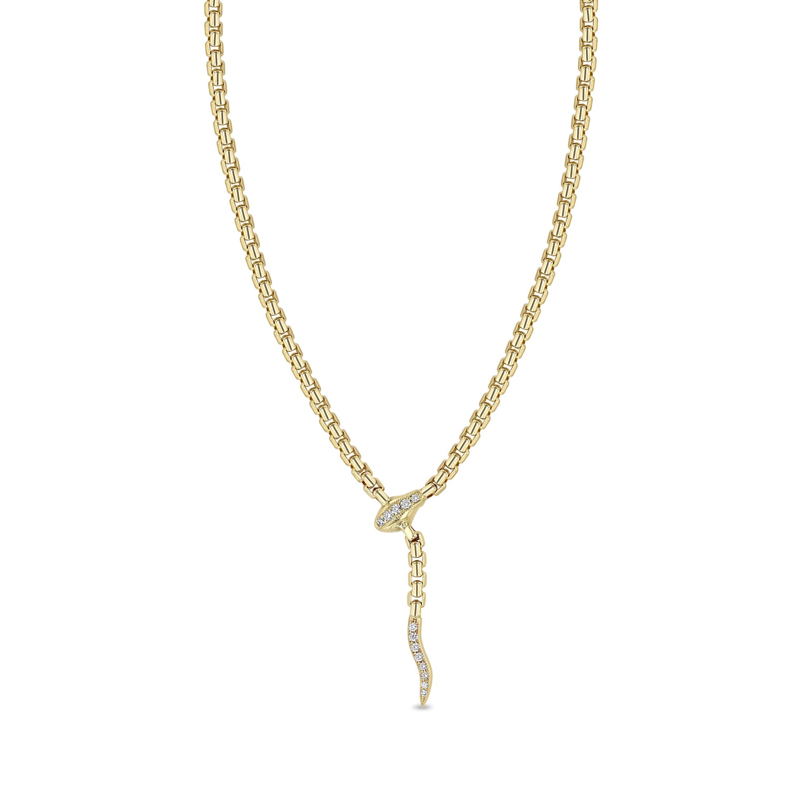14k Serpent Box Chain Necklace