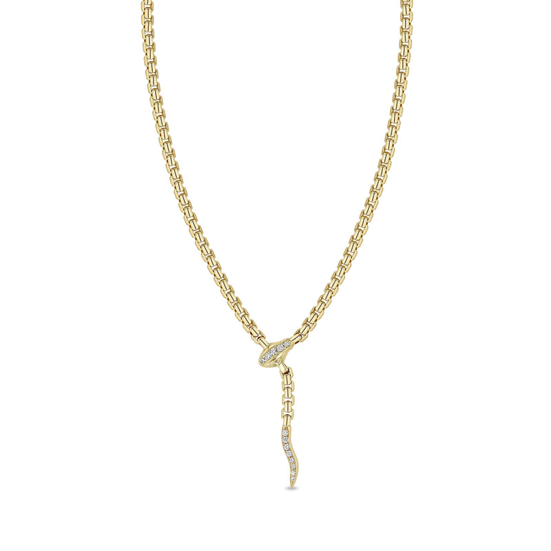 Clare V. 14k Gold-Plated Snake Chain Necklace | Anthropologie