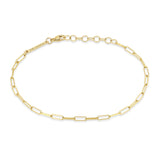 Zoë Chicco 14k Gold Small Paperclip Chain Bracelet