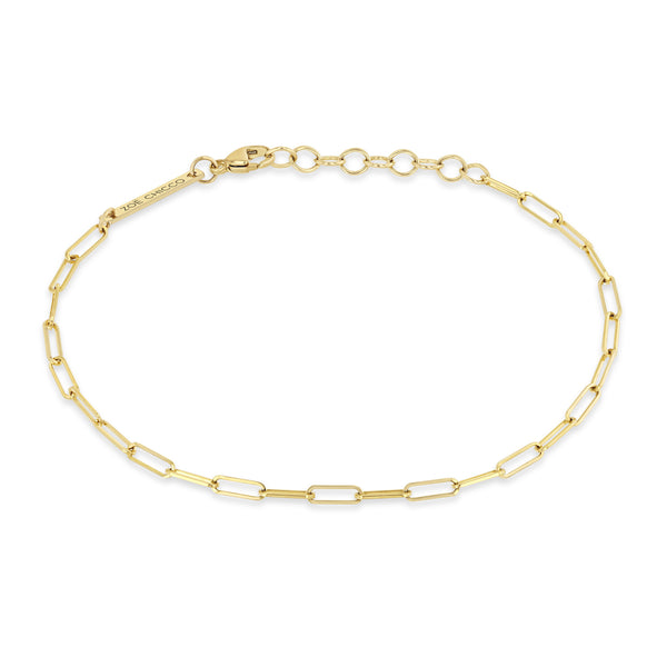 Zoë Chicco 14k Gold Small Paperclip Chain Bracelet