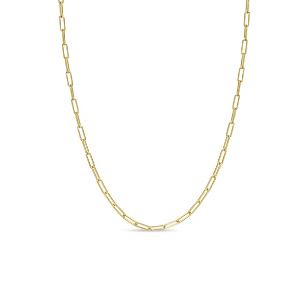 Zoë Chicco 14k Gold Small Paperclip Chain Necklace