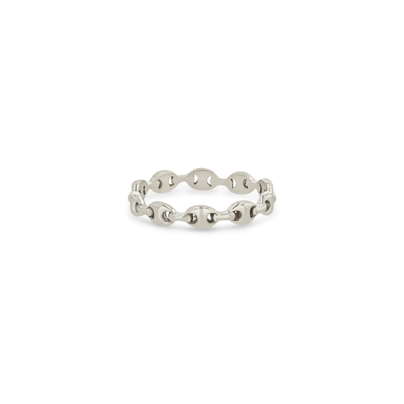 Zoë Chicco 14k Gold Small Puffed Mariner Link Eternity Ring