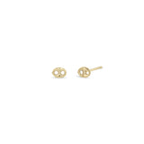 Zoë Chicco 14k Gold Small Mariner Link Stud Earrings