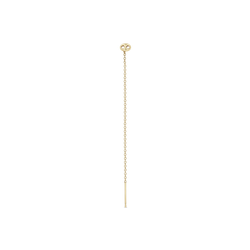 Single Zoë Chicco 14k Gold Small Mariner Link Threader Earring