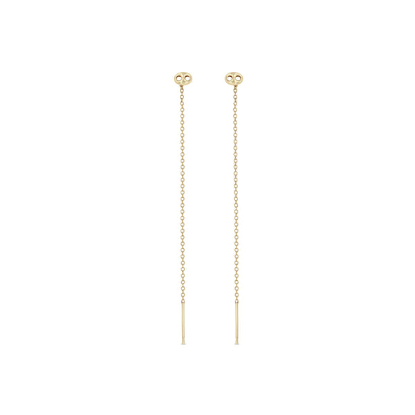 Zoë Chicco 14k Gold Small Mariner Link Threader Earrings