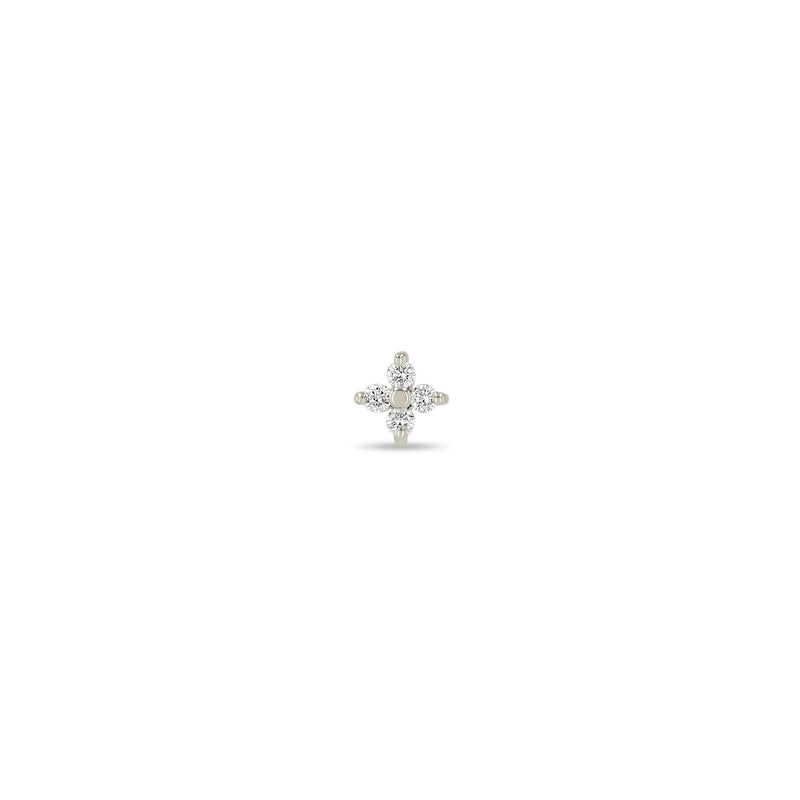 14k Small Prong Diamond Quad Studs