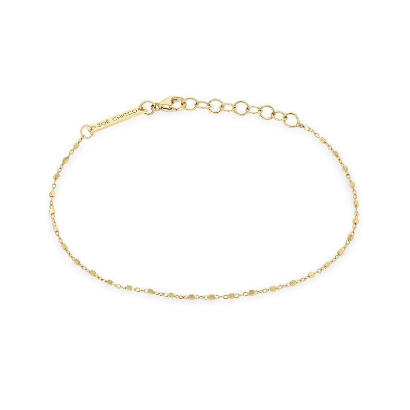 Zoë Chicco 14k Gold Square Bead Chain Bracelet