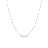 14k Square Bead Chain Necklace