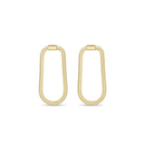 Zoe Chicco 14k gold snake chain earrings on a white background