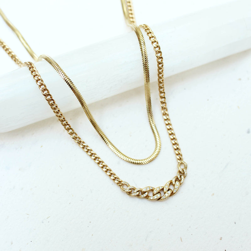 14k Gold Open Link Chain Necklace - Zoe Lev Jewelry