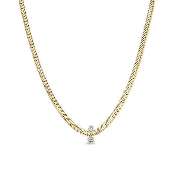 Zoë Chicco 14K Gold Medium Snake Chain Necklace 14K Yellow Gold / 16-18