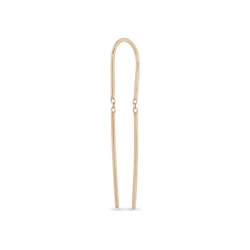 Single Zoë Chicco 14k Gold U Wire Threader Earring
