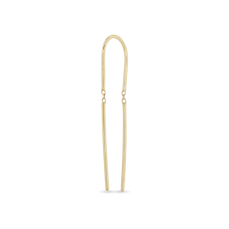 Single Zoë Chicco 14k Gold U Wire Threader Earring