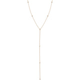 Zoë Chicco 14k Gold Floating Diamonds Station Lariat Necklace