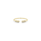 Zoë Chicco 14k Gold Tiny Diamond Bezel Open Ring