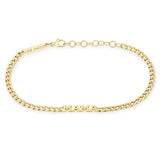 Zoë Chicco 14k Gold Itty Bitty MAMA Small Curb Chain Bracelet