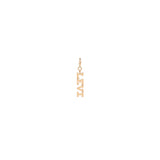 Zoë Chicco 14k Gold Custom Itty Bitty Letters Spring Ring Charm Pendant