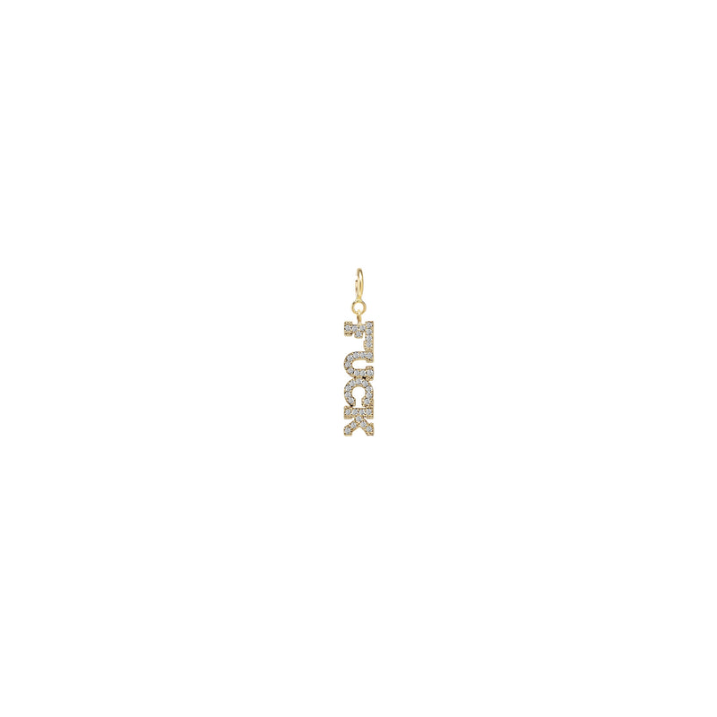 Zoë Chicco 14k Gold Itty Bitty Pavé Diamond FUCK Spring Ring  Charm Pendant