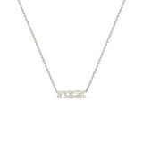 Zoë Chicco 14k White Gold Itty Bitty FUCK Necklace