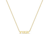 Zoë Chicco 14k Yellow Gold Itty Bitty FUCK Necklace