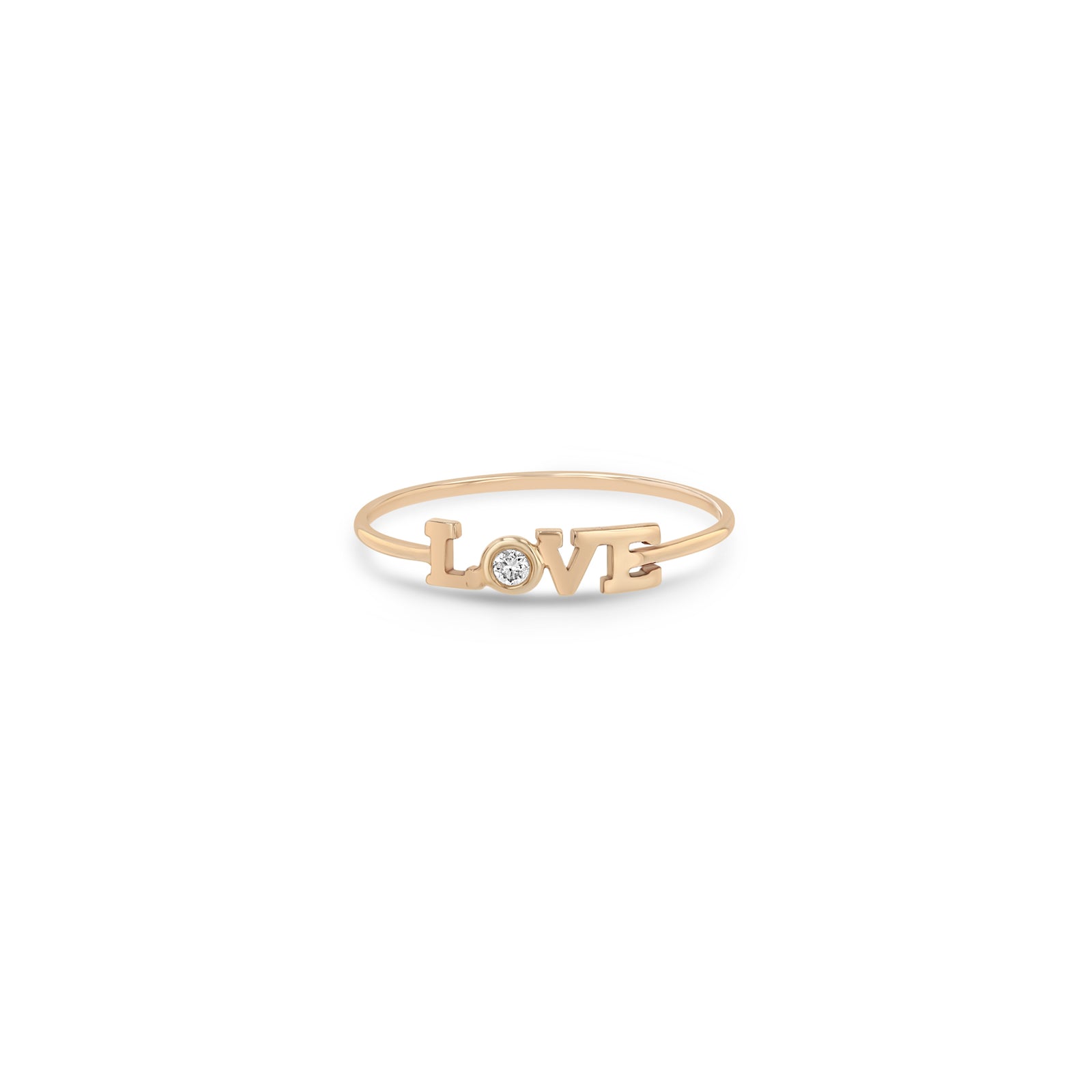 ミニロココRING Zoë Chicco 14k Gold Itty Bitty Diamond LOVE Ring – ZOË CHICCO