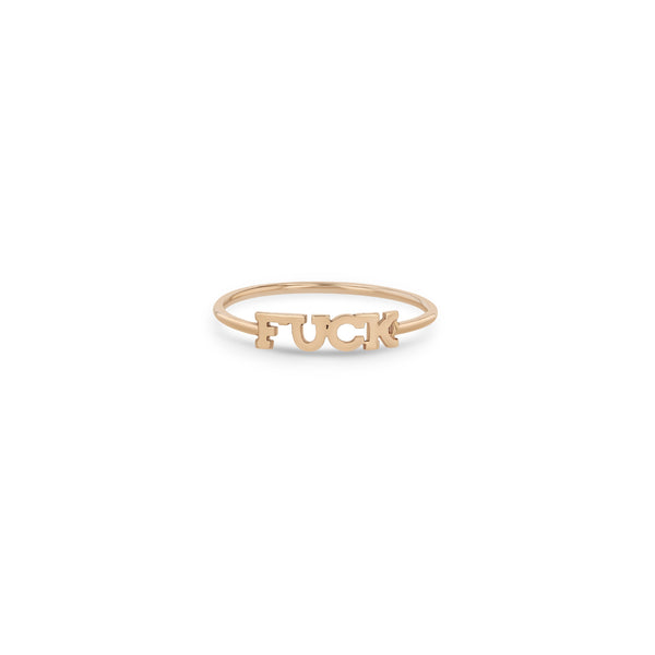 Zoë Chicco 14k Rose Gold Itty Bitty FUCK Ring