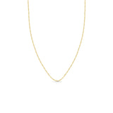 Zoë Chicco 14k Gold Tube Bar and Bead Chain Necklace