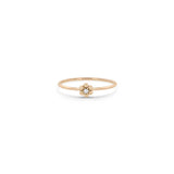 Zoë Chicco 14k Gold Beaded Diamond Flower Ring