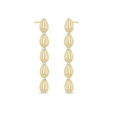 Zoe Chicco 14k gold teardrop dangle earrings on a white background