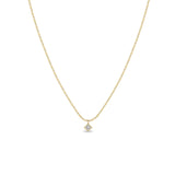 Zoë Chicco 14k Gold Princess Diamond Tube Bar Chain Necklace