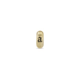 Zoë Chicco 14k Brushed Gold Engraved Initial Letter "a "Half Round Slide Bead Charm