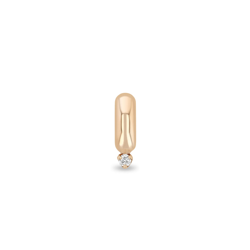 Zoë Chicco 14k Gold Prong Diamond Half Round Slide Bead Charm