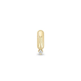 Zoë Chicco 14k Gold Prong Diamond Half Round Slide Bead Charm