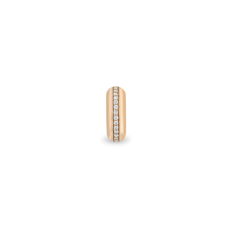 Zoë Chicco 14k Gold Pavé Diamond Line Half Round Slide Bead Charm