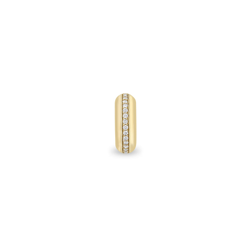 Zoë Chicco 14k Gold Pavé Diamond Line Half Round Slide Bead Charm