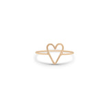 Zoë Chicco 14k Gold Open Heart Ring