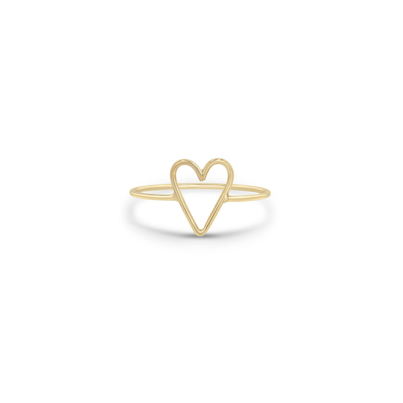 Zoë Chicco 14k Gold Open Heart Ring