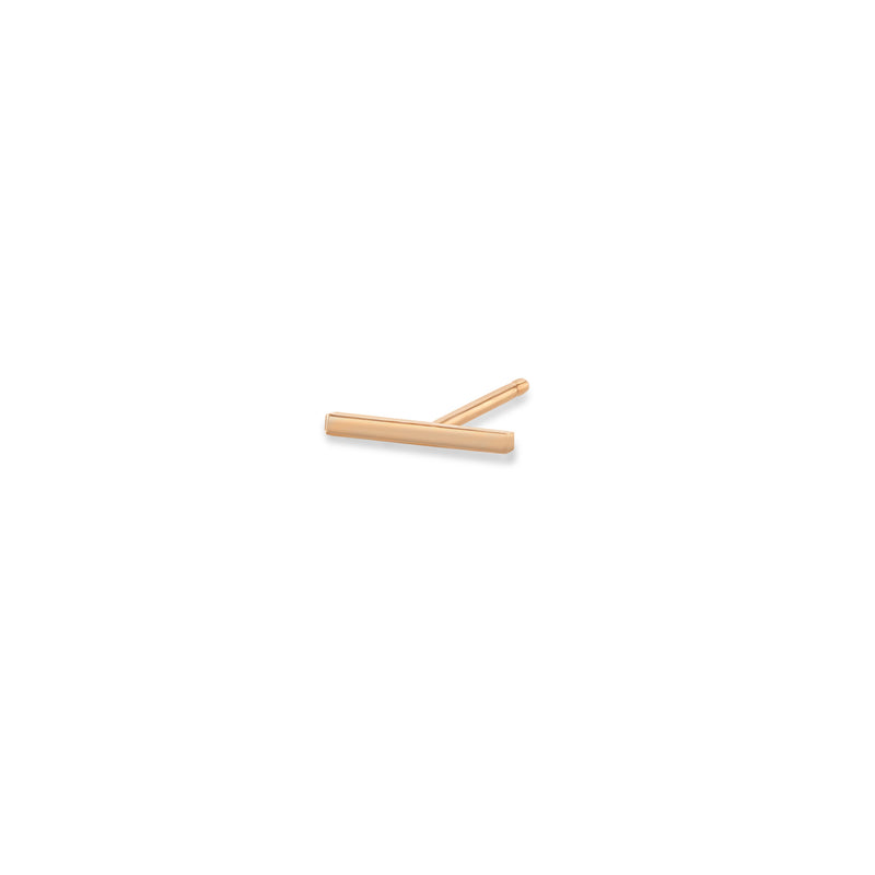 14k Thin Bar Stud