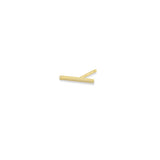 14k Thin Bar Stud