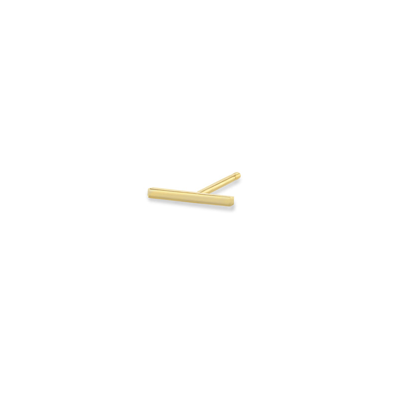 14k Thin Bar Stud