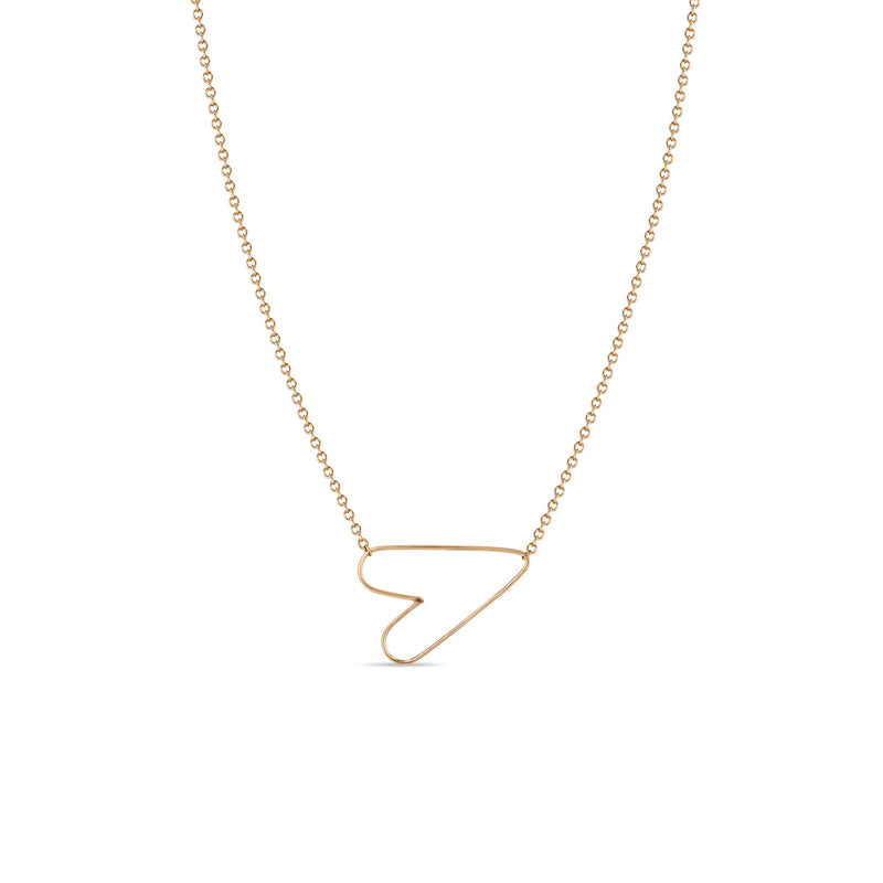 Automic Gold Heart Necklace | Minimalist Sustainable Fine Jewelry