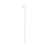 14k Stacked Diamond Bar Chain Threader Earrings