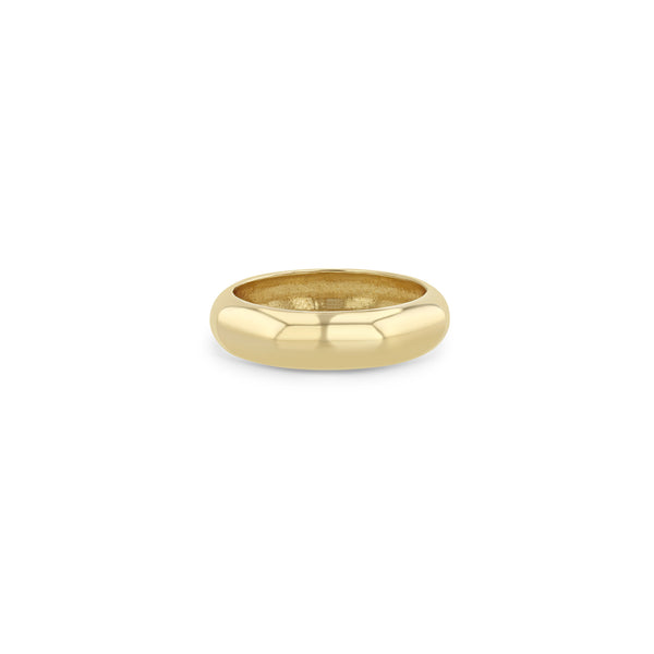 Zoë Chicco 14k Gold Half Round Wide Band Ring