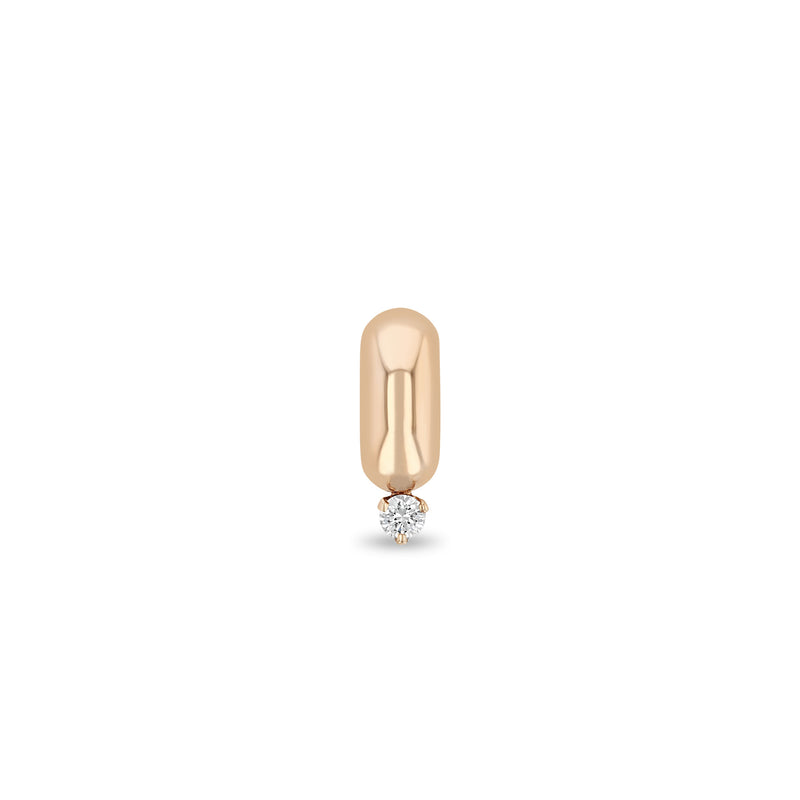 Zoë Chicco 14k Gold Prong Diamond Wide Half Round Slide Bead Charm