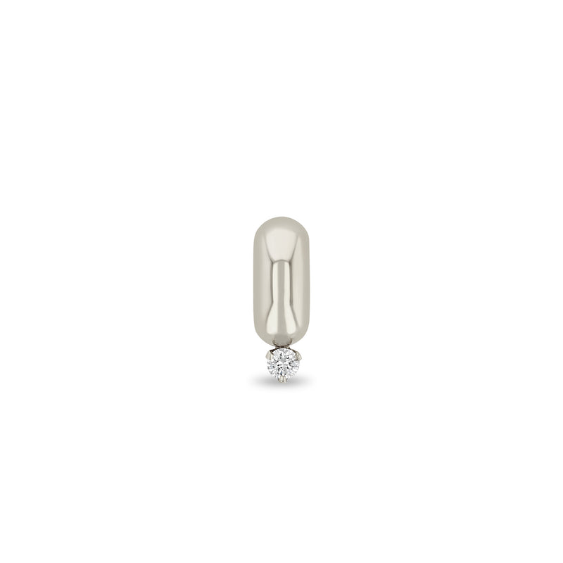 Zoë Chicco 14k Gold Prong Diamond Wide Half Round Slide Bead Charm