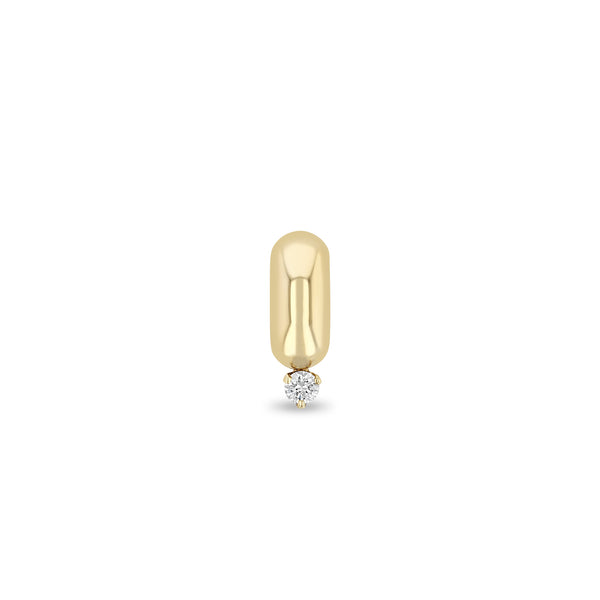 Zoë Chicco 14k Gold Prong Diamond Wide Half Round Slide Bead Charm