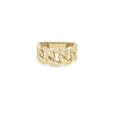 Zoe Chicco 14k gold chain ring on white background