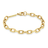 Zoë Chicco Men's 14k Gold Extra Large Square Oval Link Chain Bracelet