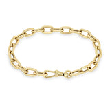 Zoë Chicco Men's 14k Gold XL Square Oval Link Chain Bracelet with Swivel Clasp